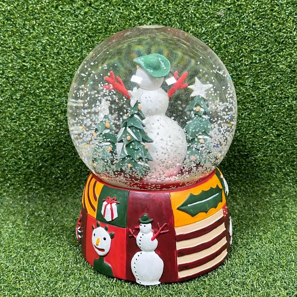 Vintage 1998 Department 56 Musical Christmas Snow Globe